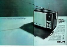Advertising Advertising 0122 1968 Philips 28cm Portable TV 2 Pages