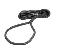 Bout Noir Ø6mm 1,5 Mètre polyester haute résistance fixation pare-battage œillet