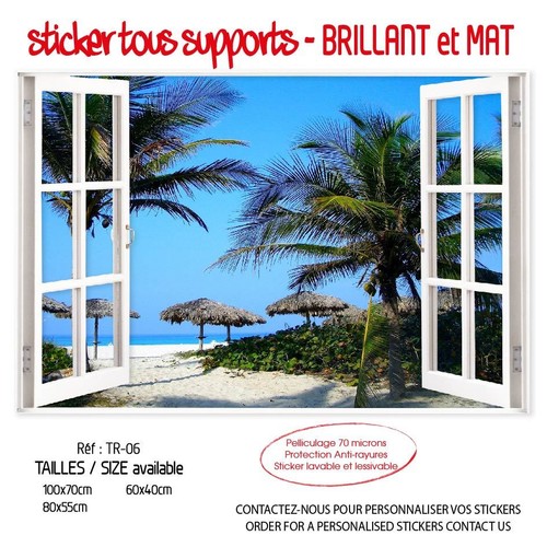 Sticker trompe oeil fenetre - sticker, l'oeil