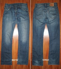 JEANS LEVIS 527 "Low-bootcut" W31 L34 (FR t41)  bleu foncé délavé 4911