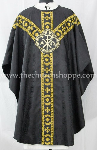 Noir gothique chasuble - gothique,