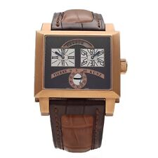 Pierre Kunz N 018 SVR Virevoltante Retrograde 18k Rose Gold Leather Men's Watch