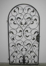 Portail Rond Lisbao-RBGT 200/100S En Acier Galvanisé Noir Pulvérisé