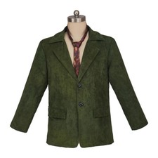 Disco Elysium Cosplay Harrier Du Bois Costume Green Jacket Tie