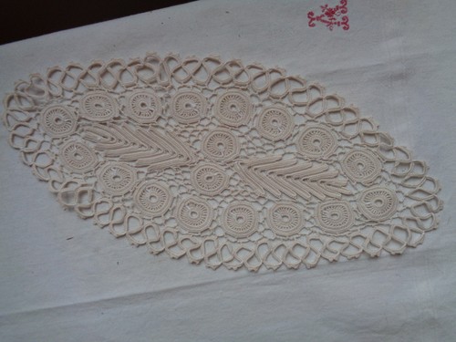 Napperon ancien dentelle au - napperon,