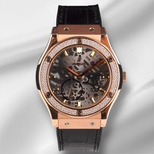 Hublot 45mm Classic Fusion Classico Ultra Thin Rose Gold Watch 515.OX.0180.LR