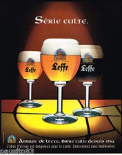 PUBLICITE ADVERTISING 085  2003  ABBAYE DE LEFFE   bière culte