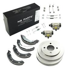 2x Tambour de Frein + Mâchoires Cylindres Roue Arrière pour Nissan Micra II K11