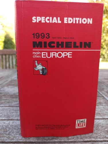Guide michelin europe 1993 - michelin,