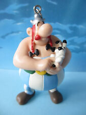 COLLECTIBLE FIGURE ASTERIX AND OBELIX - PLASTOY 1997 - CLEAR STRIPS +/- 7cm