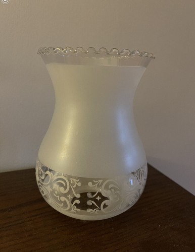 Globe abat jour verre grave - verre,