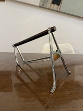 Jacques Adnet 1900 - 1984 Porte Bouteille en palissandre et chrome