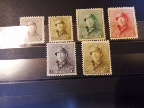 Timbres belgique neufs - belgique, 1919