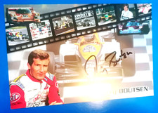 THIERRY BOUTSEN AUTOGRAPH ON MAP SIZE 10 X 15 CM