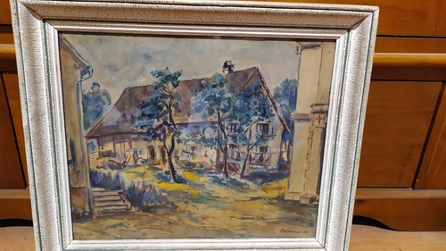 Tableau ancien huile - tableau,