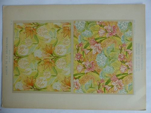 Estampe glycines amaryllis - estampe,