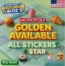 GOLD Stickers  Available/ Monopoly Stickers Go 1-6⭐|CHEAPEST PRICES?Fast