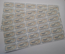 Lot TICKETS de Rationnement 20