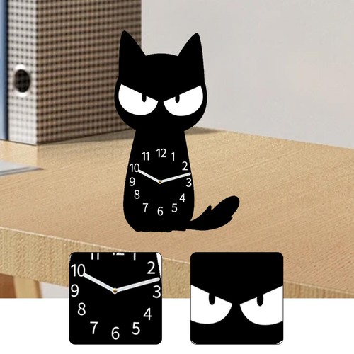Horloge chat compacte - horloge,