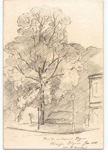 Dessin crayon parc - dessin, du