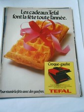Advert 1979 Tefal Croque Waffle Advertising Gifts Celebrate All Year Round