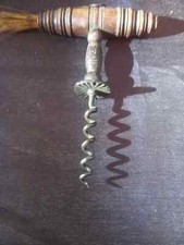 old corkscrew corkscrew wrought iron / wood