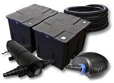 TTSunSun Kit Filtre Étang 60000L avec 36W Clarificateur Étang 40W Pompe ECO 25m Tuyau