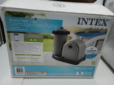 INTEX 635T 28635EG KRYSTAL CLEAR ABOVE GOUND POOL CARTRIDGE FILTER PUMP 1500GPH