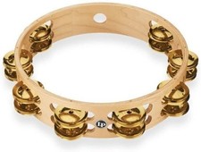 PRO 10 DOUBLE ROW TAMBOURINE-BRASS