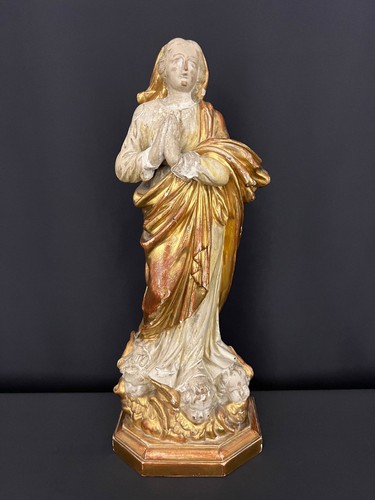 Vierge prière bois - vierge, en