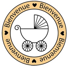 TAMPON BOIS BIENVENUE AVEC