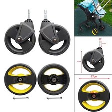 2x roues de chariot pour bébé, accessoires de remplacement de 13.5cm de