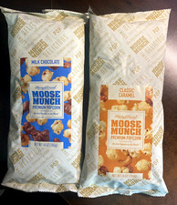 2X NEW Harry & David Moose Munch popcorn Milk Chocolate & Caramel FREE SHIPPING