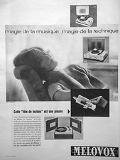 PUBLICITÉ PRESSE 1960 MELOVOX