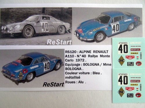 Rs120 decal restart - rs120, 1/43