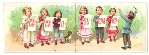 Calendrier 1898 chocolat - calendrier,