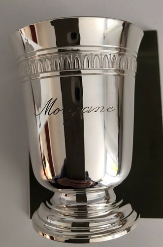 Christofle timbale gravée - christofle,