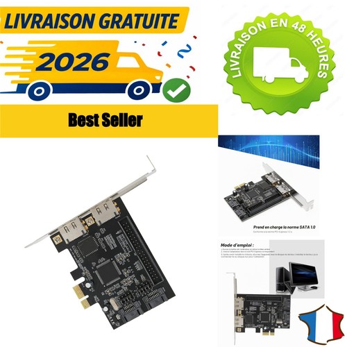 Carte adaptateur sata ide pci - sata,