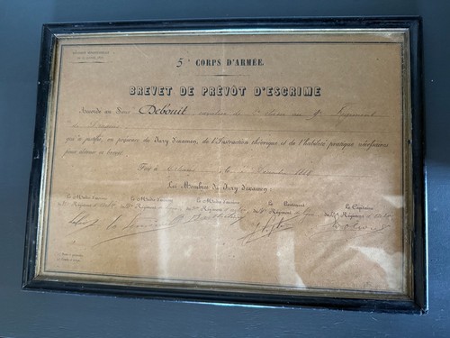 Brevet prévôt escrime - brevet, d'escrime