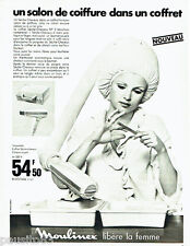 1969 ADVERTISING 026 MOULINEX SOFT HELMET HAIR DRYER BOX
