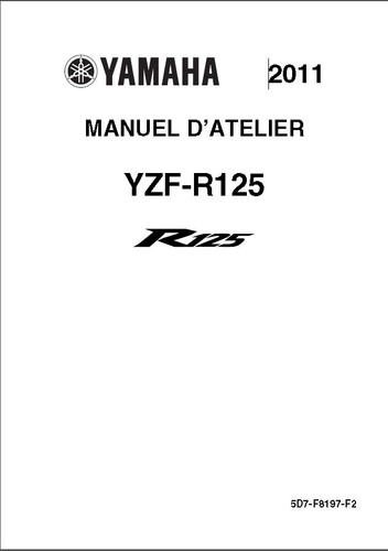 Yzf r125 manuel cles - yzf-r125,