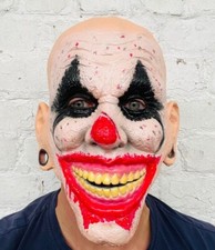 Clown Effrayant Masque Halloween Latex Chauve Tête Evil Joker Costume Horreur