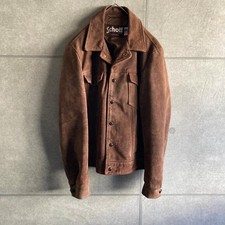 Schott Leather Jacket Made in USA Men W56 EX