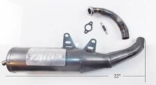 ZIRRI RACING EXHAUST MUFFLER L=22" PIAGGIO YAMAHA APRILIA MALAGUTI MINARELLI 