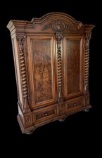 Beautiful Armoire With Burl Wood Doors and Inlay-Offers Encouraged