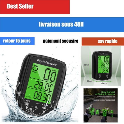 Compteur vélo uraqt - compteur,