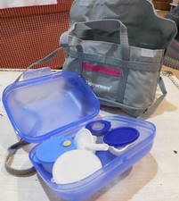 VTG RARE Tupperware Mini Consultant Bag w/Container and 5 Mini Food Prep Items