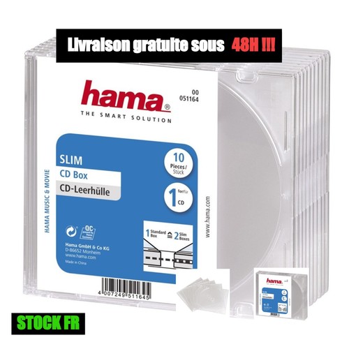 Hama boîtier slim - cd,