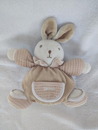 Doudou peluche lapin takinou - peluche,