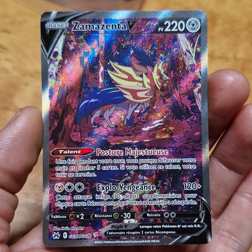 Carte pokémon jcc zamazenta - zamazenta, v